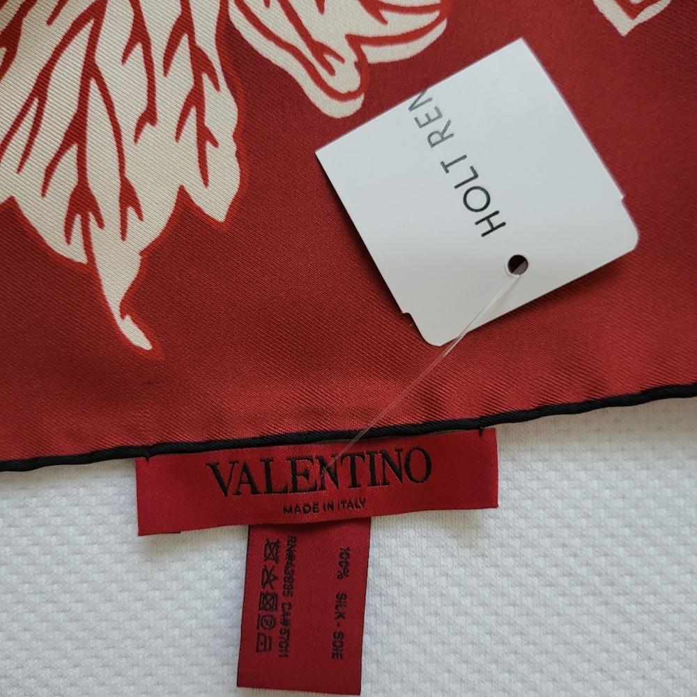 Valentino Red Square Scarf